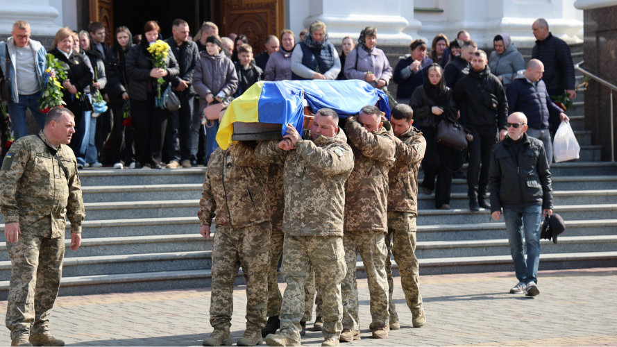 У Луцьку попрощалися із прикордонником Артемом Зубком, який поліг у бою на Сумщині