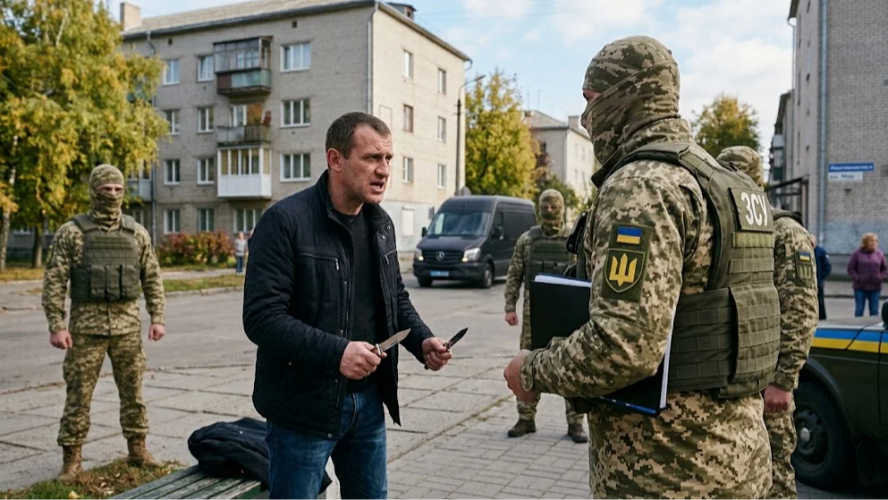 У Нововолинську чоловік із двома ножами погрожував працівнику ТЦК: як його покарали