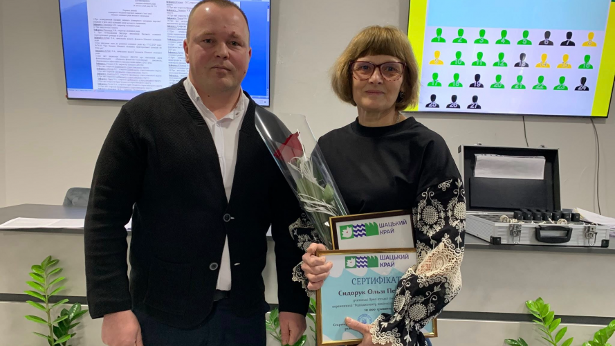 На Волині привітали переможницю радіодиктанту Національної єдності