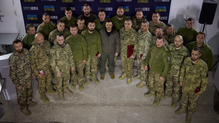 Президент нагородив бійців волинської бригади, які відзначилися під час боїв на Харківщині