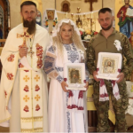 Любов з першого погляду: На Волині військовий обвінчався з коханою