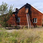 На Волині горів дерев’яний будинок: пожежу спричинило коротке замикання