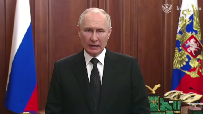 На Росії заколот: Путін у своєму зверненні заговорив про громадянську війну
